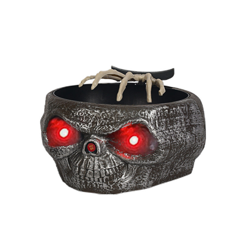 Halloween Candy Bowl | Plastic Pumpkin Bowl With Motion Activated Hand |Halloween Pumpkins Bowl For Trick-or-Treaters Party