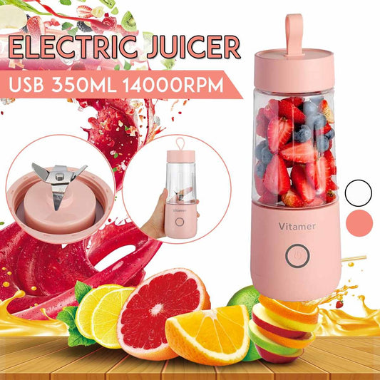 350ml Portable Blender Juicer | Mixer Smoothie Slushy Cup| Juice Blender Bottle |USB Charging |Kitchen Gadgets